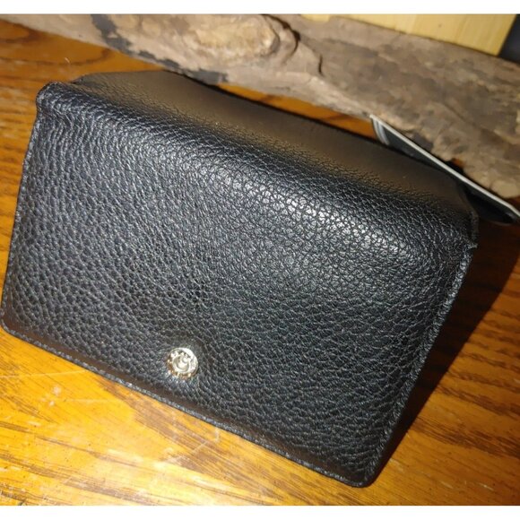 Nautica Womens Black RFID Protection Trifold Wallet With ID Window & Card Slots - Picture 2 of 8